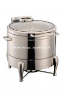 40-11L Hydraulic Induction Soup Station W/ Glass Lid