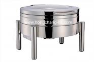 2060L Hydraulic Induction Chafing Dish W/ Glass Lid