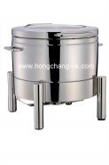 20-11L Hydraulic Induction Soup Station W/ Glass Lid